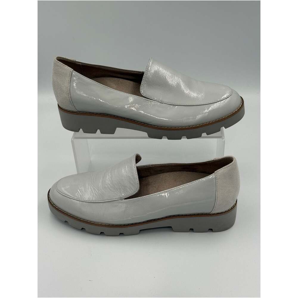Vionic Women's Kensley Vapor Crinckle Patent Loafers Sz 8